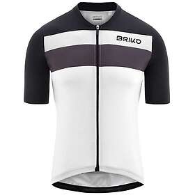 Briko Stripe Short Sleeve Jersey Vit XL Man