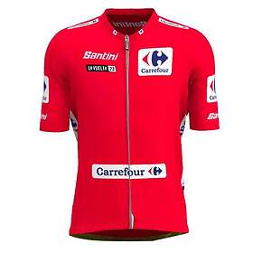 Santini Overall Leader La Vuelta Official 2023 Short Sleeve Jersey Röd M Man