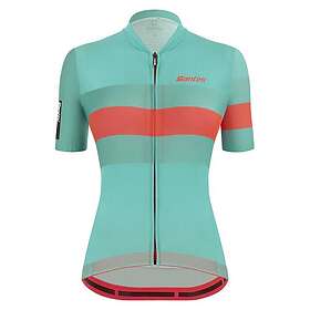 Santini Ecosleek Bengal Short Sleeve Jersey Blå XS Femme