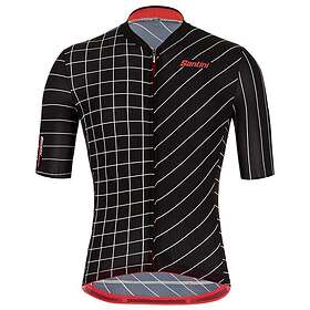 Santini Eco Sleek Dinamo Short Sleeve Jersey Svart L Man