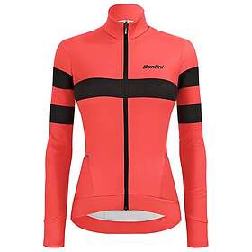 Santini Coral Bengal Long Sleeve Jersey Röd M Women's