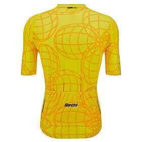 Santini Goodwood 1982 Uci 2023 Short Sleeve Jersey Gul 2XL Man