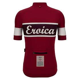 Santini Eroica Short Sleeve Jersey Röd M Man