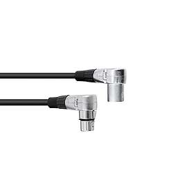Omnitronic XLR cable 3pin 3m Angled bk