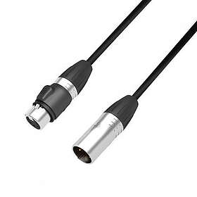 Adam Hall DMX AES/EBU 5-pole XLR Ma > Fe IP65 0,5 m