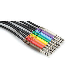 Hosa Bantam Patch Cables 30cm [8 pieces]