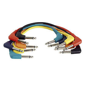 DAP Audio 1x6.3mm angled > 0.9m (6-pack)