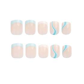 Invogue Blued Up Square Nails 24 st.