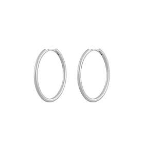 Snö Of Sweden Amsterdam Small Earring Plain Silver 30 mm