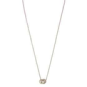 Snö Of Sweden Connected Pendant Necklace Gold/Clear 42 cm