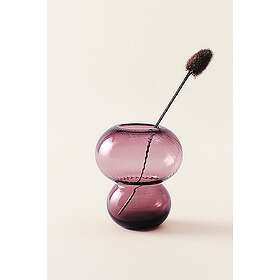 Jotex BUBBLAN glass Vase höjd 19.5 cm Vinröd