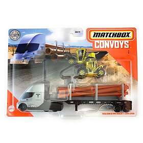 Matchbox Convoys: Tesla Semi & Pipe Trailer \\\ Load Lifter (1/64)