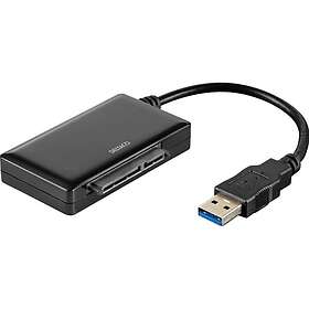 Deltaco USB 3,0 till SATA 6Gb/s adapter, för 2,5/3,5" hdd, svart USB3-SATA6G3