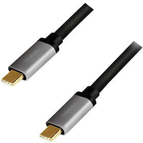 LogiLink USB-C-kabel PD 3,0 100W 10Gbps 4K/60Hz Alu 1m CUA0107