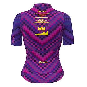 Santini Tour De France Femme Avec Zwift Official Tourmalet 2023 Short Sleeve Jer