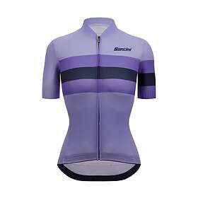 Santini Eco Sleek Bengal Short Sleeve Jersey Lila S Femme