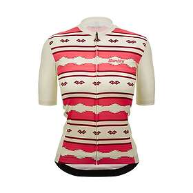 Santini Pendelton Short Sleeve Jersey Beige,Rosa XL Women's