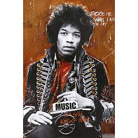 Malerifabrikken Poster Hendrix by artist Multi