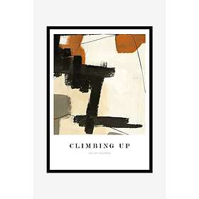 Malerifabrikken Tavla Climbing up, Svart ram Beige