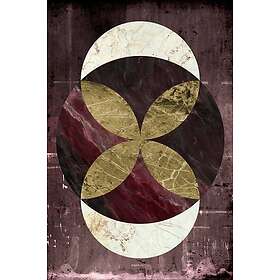 Malerifabrikken Poster Marble Rustic 2 Röd