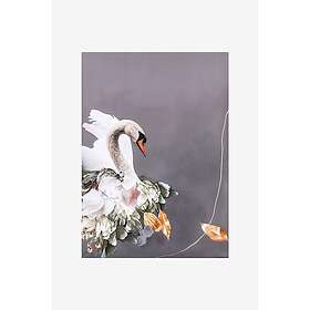 Malerifabrikken Poster Swan Gold 2 Grå