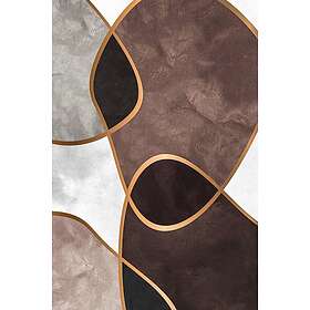Malerifabrikken Poster Velvet Shapes 3 Brun