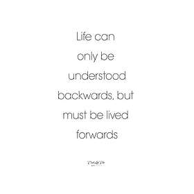 Malerifabrikken Poster Life can only Vit