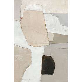 Malerifabrikken Originalmålning Accurate Ecru, White, Black