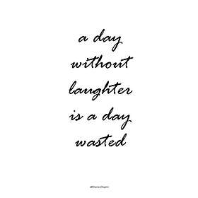 Malerifabrikken Poster Without laughter Vit
