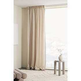 Jotex SAVANNAH RECYCLED multifunktionsgardin 1 längd Ljus varmgrå