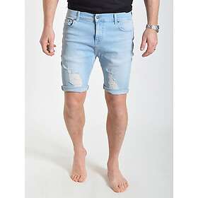 SikSilk Distressed Denim Shorts (Herr)