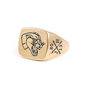 Jernhest Knutte Ring Gold Guld