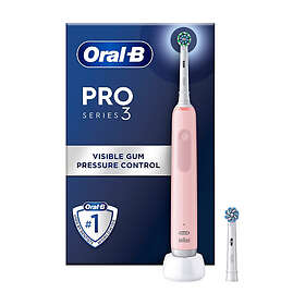 Oral-B Pro Series 3 Rosa eltandborste, 2 Cross Action tandborsthuvuden