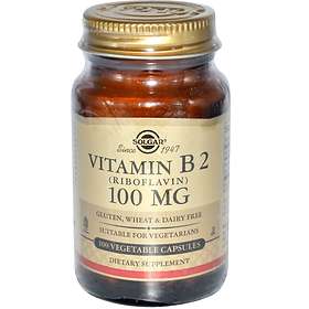 Solgar Vitamin B2 100mg Vegetable (Riboflavin) 100 Kapsler