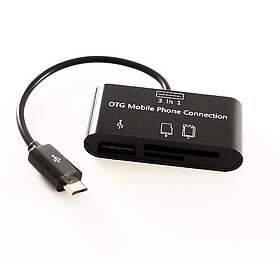 billigamobilskydd.se Kortläsare Micro USB 3in1 11317