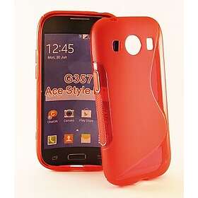 billigamobilskydd.se S-Line skal Samsung Galaxy Ace 4 (G357F) (Röd) 11073