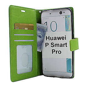billigamobilskydd.se Crazy Horse Wallet Huawei P Smart Pro (STK-L21) (Grön) 35952