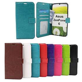 billigamobilskydd.se Crazy Horse Wallet Asus ZenFone 6 (ZS630KL) (Hotpink) 32433