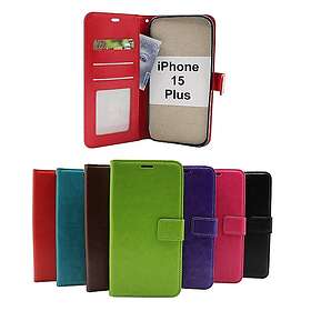 billigamobilskydd.se Crazy Horse Wallet iPhone 15 Plus (Svart) 49290