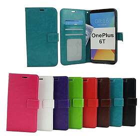 billigamobilskydd.se Crazy Horse Wallet OnePlus 6T (Svart) 29599