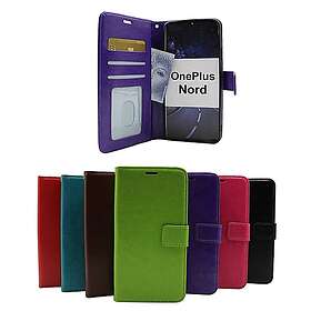 billigamobilskydd.se Crazy Horse Wallet OnePlus Nord (Svart) 37190
