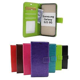 billigamobilskydd.se Crazy Horse Wallet Samsung Galaxy S23 5G (Svart) 47530