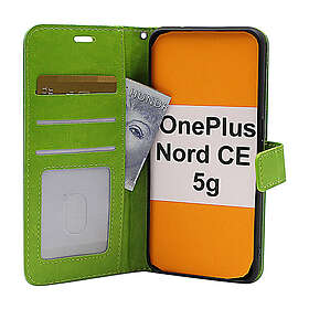 billigamobilskydd.se Crazy Horse Wallet OnePlus Nord CE 5G (Grön) 41065