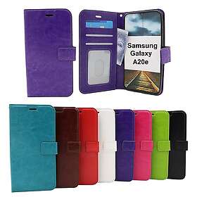 billigamobilskydd.se Crazy Horse Wallet Samsung Galaxy A20e (A202F/DS) (Svart) 32166