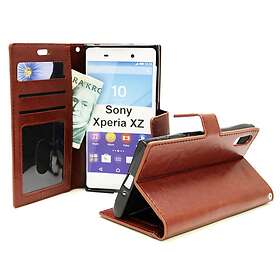 billigamobilskydd.se Crazy Horse Wallet Sony Xperia XZ XZs (F8331 G8231) (Brun) 20393