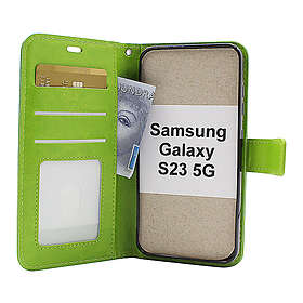 billigamobilskydd.se Crazy Horse Wallet Samsung Galaxy S23 5G (Grön) 47674