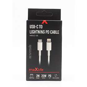 billigamobilskydd.se Lightning till USB-C Sladd (Vit) 49181