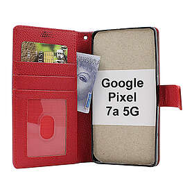 billigamobilskydd.se New Standcase Wallet Google Pixel 7a 5G (Röd) 48506