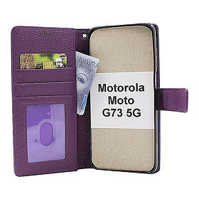 billigamobilskydd.se New Standcase Wallet Motorola Moto G73 5G (Lila) 48394