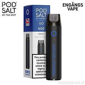 Pod Salt GO 600 Blue Bull Engångs Vape